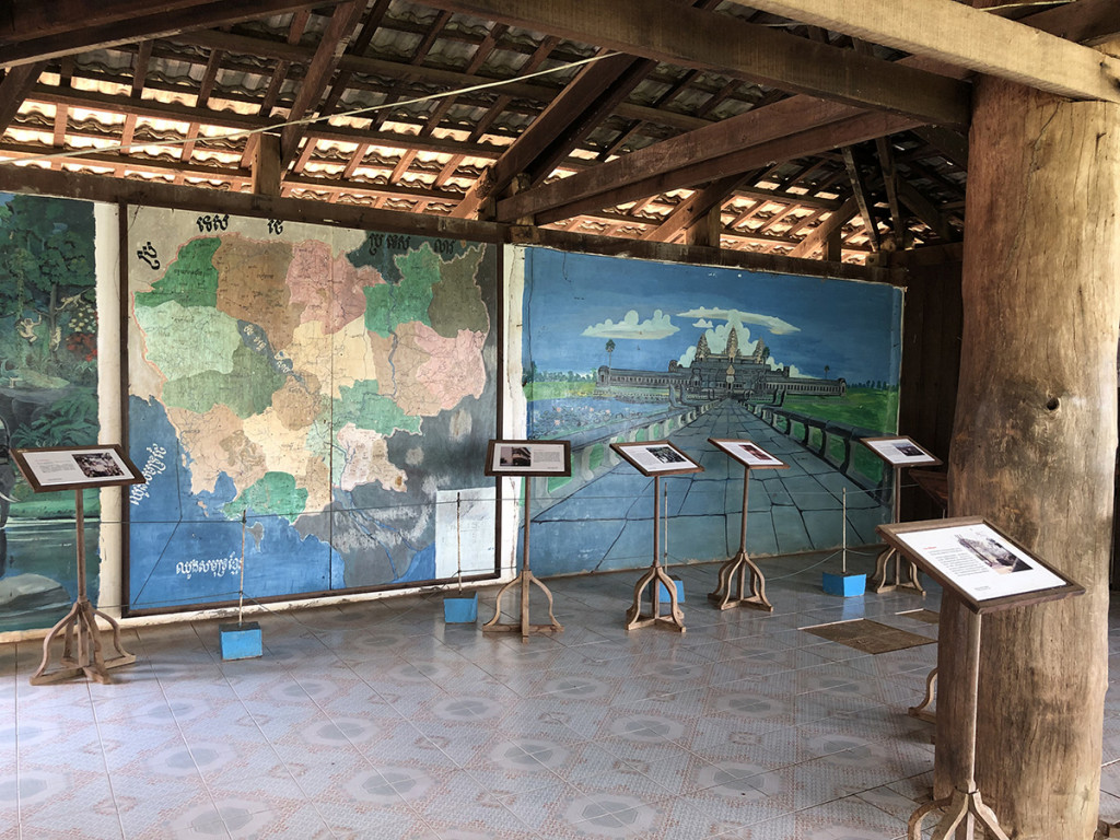 Some of the murals in the small museum