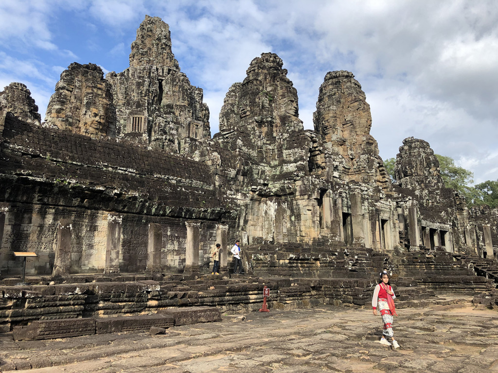 The Bayon, another very famous temple near Angkor