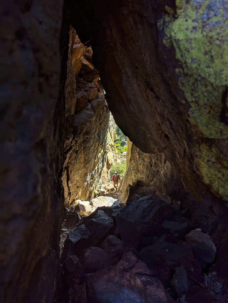 the key hole on indianhead, looking back