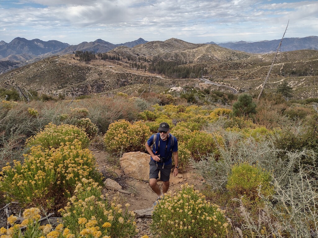 Jeff on the trail to Devil's Peak.