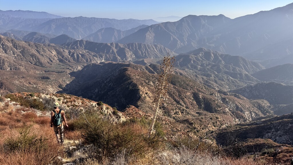 View down SE ridge