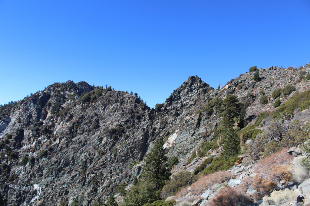 The 'Notches' of San Antonio Ridge.