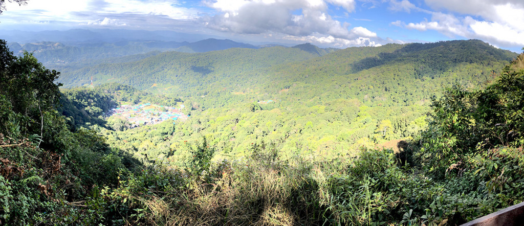 The view from Doi Pui summit, a few KM before San Ku