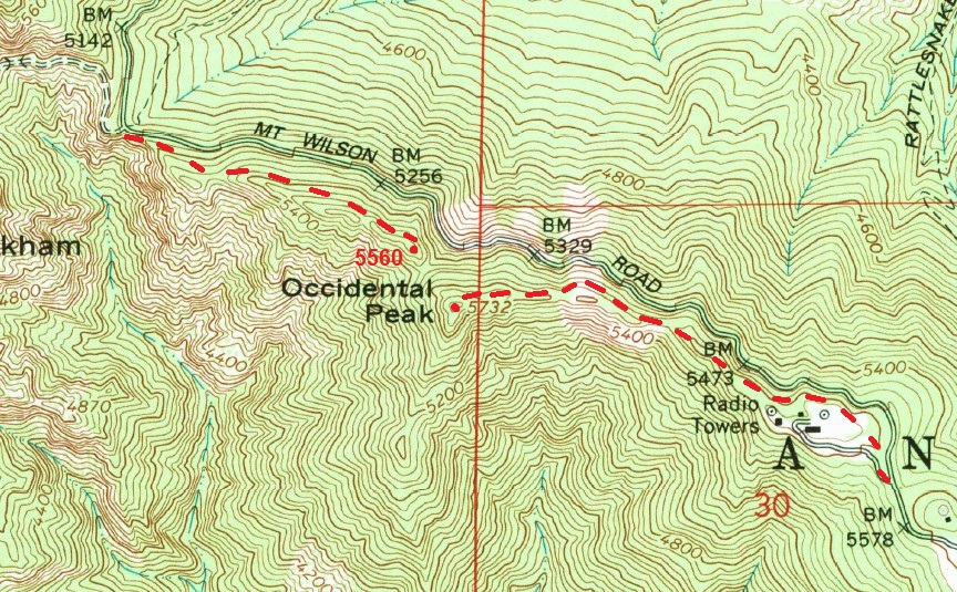 Occidental Peak - 1966 Topo.jpg