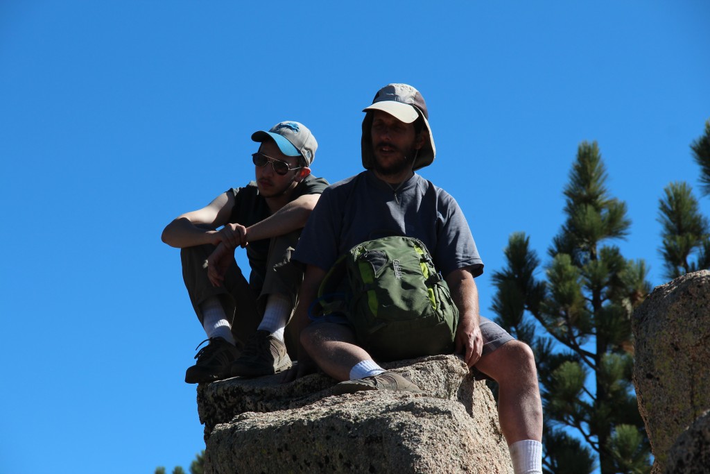 DavidR and Ari on Waterman's summit block
